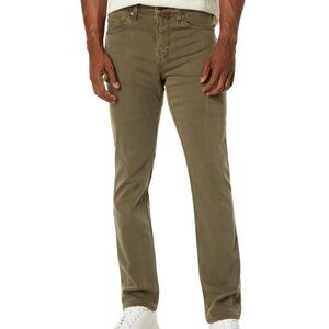 NWOT PAIGE LENNOX Slim Fit Stretch Jeans In Vintage Pepper Grass Khaki 29 (32"L)